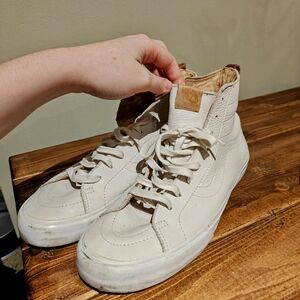 Vans Leather High-Top Sneakers